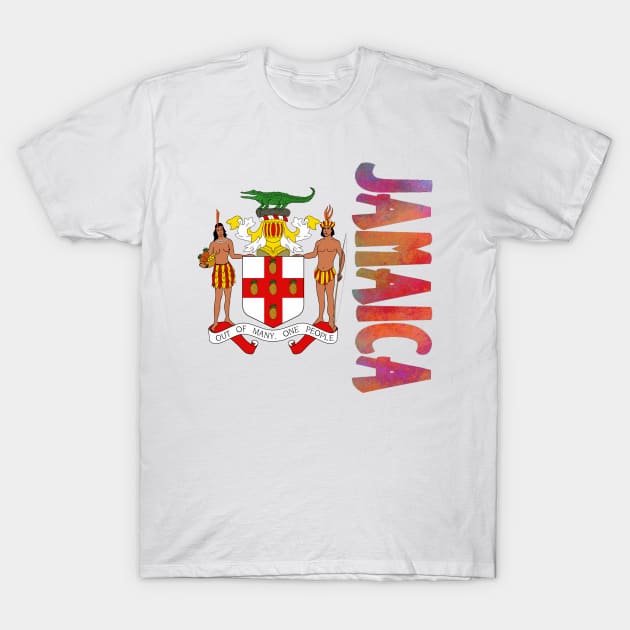 Jamaica Coat of Arms Design T-Shirt by Naves